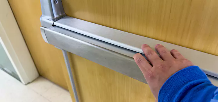 Installing a Push Bar on a Door Crestview